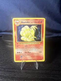 Pokemon TCG Ninetales Holo Rare Card Base Set 15/108 - Image 1
