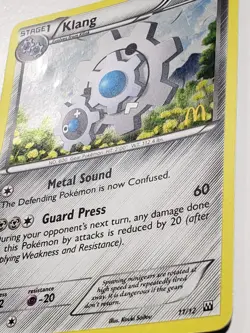 PROMO HOLO Klang 11/12 LP - 2012 MCDONALDS EXCLUSIVE Pokemon Card - Kouki Saitou - Image 3