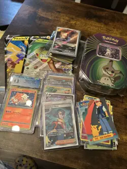 Pokemon Card Lot Graded Tin Foil 90s - Image 1