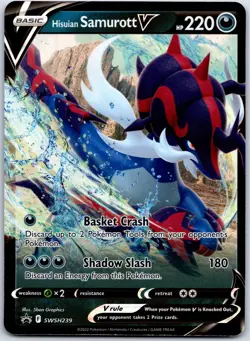 Hisuian Samurott V SWSH239 SWSH: Sword & Shield Promo Cards - Promo NM - Image 1