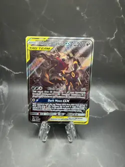Pokemon Umbreon & Darkrai GX TAG TEAM Holo Promo SM241 270HP Dark Card - Image 1