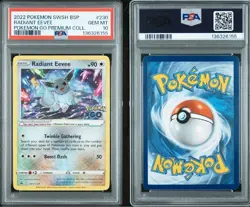 Eevee Radiant PSA 10 SWSH230 Promo Holo Card Sword & Shield - Image 1
