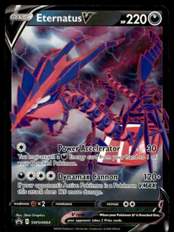 Pokemon TCG SWSH: Sword & Shield Promo Cards #SWSH064 Eternatus V NM - Image 1