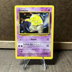 Pokemon TCG Drowzee 49/102 Base Set Unlimited Common WOTC Card - Image 1