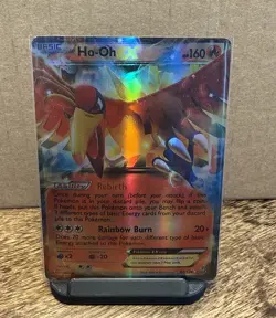 Pokemon TCG Ho-Oh EX 22/124 Dragons Exalted Ultra Rare Holo Card 2012 Edition LP - Image 1