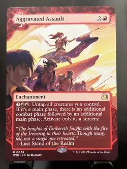 Aggravated Assault R Regular rare #39 | WOT WOE: Enchanting Tales | MTG - Image 1