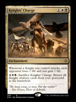 Knights' Charge LP Light Play Throne of Eldraine MTG [12518] - Image 1