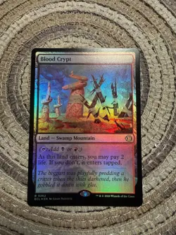 BLOOD CRYPT FOIL - Rare - ECL Lorwyn Eclipsed MTG #262 Shockland Free Shipping - Image 1