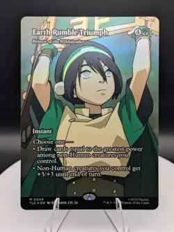 Earth Rumble Triumph FOIL: Avatar ATLA Eternal-Legal MTG (NM) - Image 1