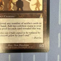 Metalworker - Urza's Destiny - Magic: The Gathering Vintage 1999 WOTC RARE - Image 4