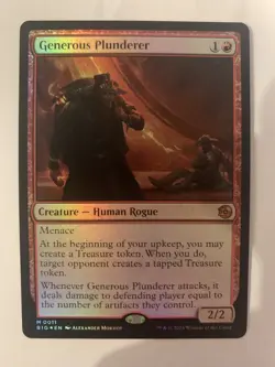 Generous Plunderer Outlaws of Thunder Junction: the Big Score Foil - Image 1