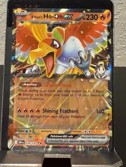 Pokemon TCG: Destined Rivals: 39/182: Ethan's Ho-Oh EX Double Rare (NM) - Image 1