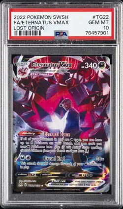 2022 POKEMON SWORD & SHIELD LOST ORIGIN #TG22 FULL ART/ETERNATUS VMAX PSA 10 - Image 1