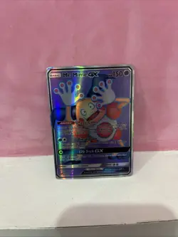 Pokemon TCG Mr. Mime GX S&M: Celestial Storm 156/168 Full Art Holo Foil Rare NM+ - Image 1