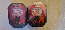 🔥🚀 2 X Pokemon Destined rivals Team Rocket Tin - Mewtwo Ex, New & Sealed 🔥🚀 - Image 2
