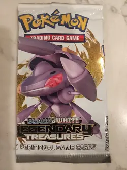 Pokemon Black & White Legendary Treasures Booster Pack NEW Sealed Genesect Art - Image 1