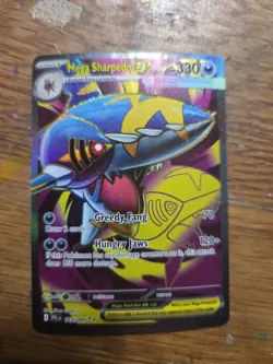 Pokemon Phantasmal Flames TCG Mega Sharpedo EX Ultra Rare 113/94 - Image 1