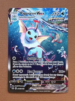 2021 Pokemon Black Star Promo Premium Collection #SWSH182 Vaporeon Vmax - Image 1