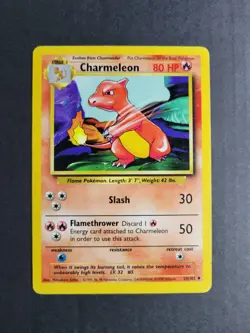 Charmeleon 24/102 Pokemon TCG Base Set Unlimited Regular Uncommon LP - Image 2