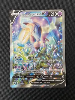 Pokemon TCG Galarian Rapidash V Chilling Reign Alternate Art 168/198 - NM/Mint - Image 1