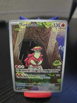 Turtonator 146/142 Illustration Rare SV07: Stellar Crown NM/M Pokemon TCG - Image 1
