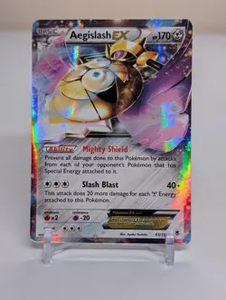 Aegislash EX 65/119 Ultra Rare Holo Pokemon Phantom Forces 2014 MP - Image 1