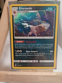 Sharpedo Holo Rare - SM Base Set #82/149 Pokemon TCG - Image 1