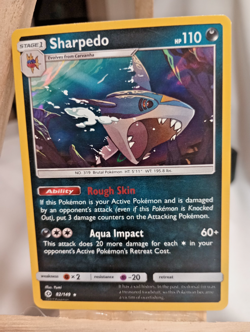Sharpedo Holo Rare - SM Base Set #82/149 Pokemon TCG - Image 2