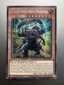 Yugioh - Sengenjin Wakes From A Millennium Prismatic Secret Rare MP25-EN077, NM - Image 1