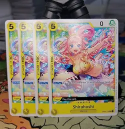 4x Shirahoshi OP03-116 Promo Tournament Pack Vol.6 One Piece TCG English Playset - Image 1