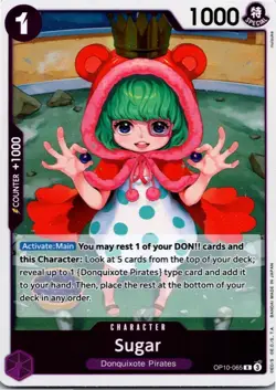 Sugar OP10-065 Royal Blood One Piece TCG - English Near Mint Rare Foil - Image 1