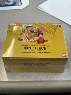 One Piece TCG OP04 Kingdoms of Intrigue Booster Box New FACTORY SEALED English 810059781993 - Image 1