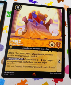 Lorcana Chapitre 1 Card Game Rare Disney Carte Hades 5/204 Surfeur Fr Mint - Image 1