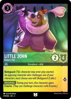 Little John Robin's Pal 179/204 Cold Foil Into The Inklands Disney Lorcana - Image 1