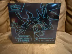 Sealed Pokemon TCG Phantasmal Flames Pokemon Center Elite Trainer Box PKC ETB - Image 1