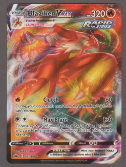 laziken VMAX 021/198 Chilling Reign Rapid Strike Ultra Rare Holo Pokemon Card NM - Image 1