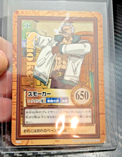 BANDAI One Piece Hyper Battle C203 SMOKER GOLD STAMPED SCARCE EARLY CARD - Image 1