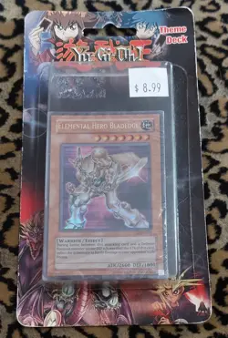 2008 YU-GI-OH! Vintage Sealed THEME DECK Elemental Hero Bladedge Blister Card - Image 1