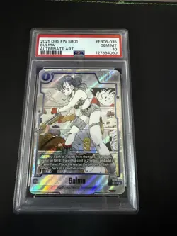 2025 DRAGON BALL SUPER CARD GAME FUSION WORLD MANGA BOOSTER 01 BULMA PSA 10 - Image 1