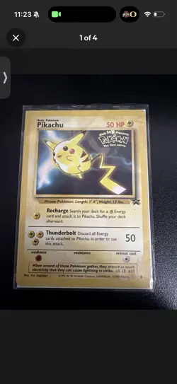Pokemon Pikachu TCG Promo Card 1999 the First Movie - Image 1