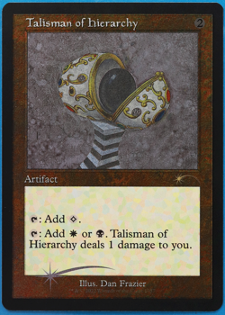 Talisman of Hierarchy (Secret Lair ETCHED Promo) FOIL NM MAGIC CARD (507051) - Image 1