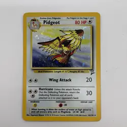 Pokemon TCG Pidgeot Base Set 2 Holo Unlimited Rare Card 14/130 LP - Image 1