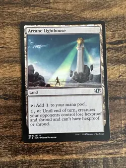 Arcane Lighthouse Commander 2014 Regular Magic the Gathering Land Colorless Mana - Image 1