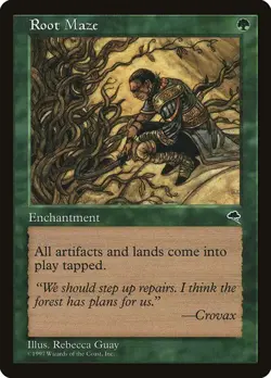 Root Maze NM/M Tempest Green Enchantment Mtg Magic English Regular - Image 1