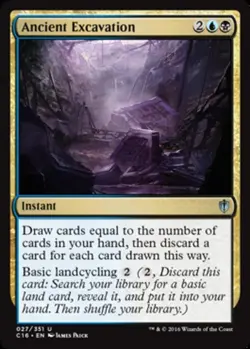 Ancient Excavation Light Play, English Magic the Gathering MTG Commander 2016 - Image 1