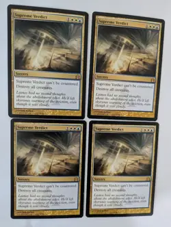4 Supreme Verdict Return to Ravnica MTG NM Free shipping with tracking - Image 1