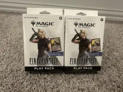 Magic The Gathering Final Fantasy Play Pack w/ 3 PACKS + ZIDANE PROMO SEALED NEW - Image 1
