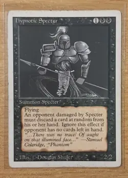 1994 MAGIC THE GATHERING REVISED EDITION HYPNOTIC SPECTER TD25 - Image 1