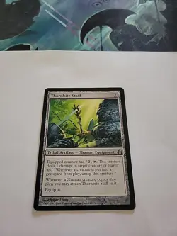 MTG - Thornbite Staff - Morningtide - Image 1