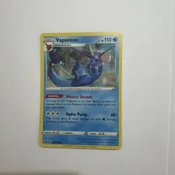 Pokemon TCG Vaporeon Black Star Promos Swsh072 Holo Promo Card - Image 1